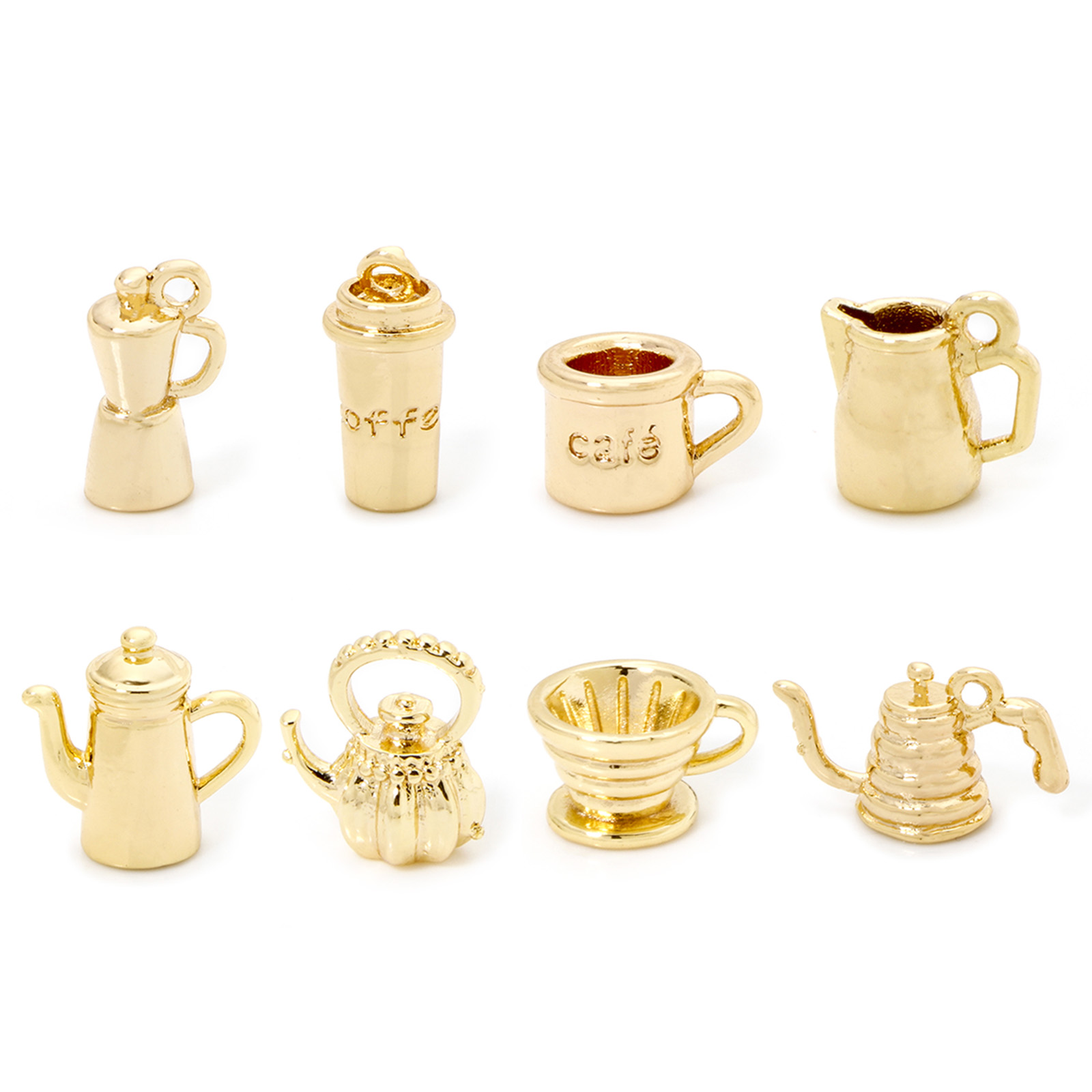 Citrus Juicer Bar - 2/5 ชิ้นทองเหลือง Charms 18 K Gold