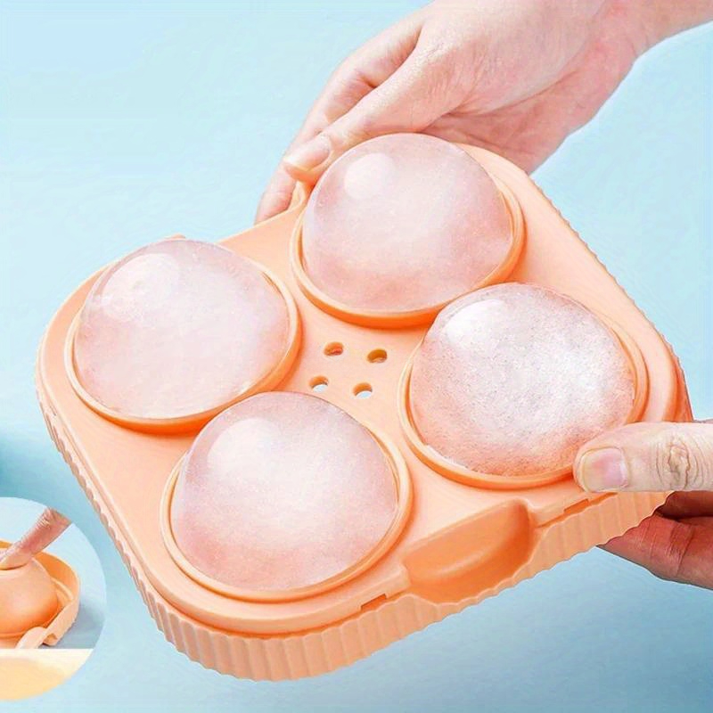 Ice Mold Sphere - เครื่องทำลูกบอลน้ำแข็งทำจากซิลิโคนทรงกลมขนาดใหญ่6.5ซม. ถาด3D แม่พิมพ์ก้อนน้ำแข็งทรงสูงสำหรับบาร์ค็อกเทลวิสกี้