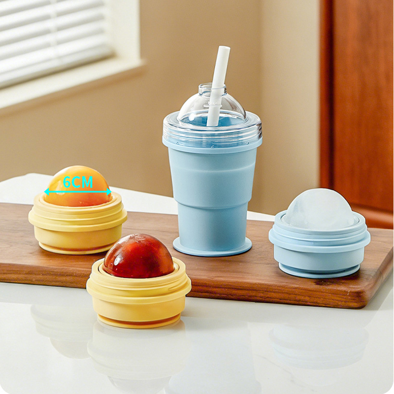 แก้วน้ำแข็งซิลิโคนพับได้ 2-in- - Ice Mold Sphere บทวิจารณ์และราคา