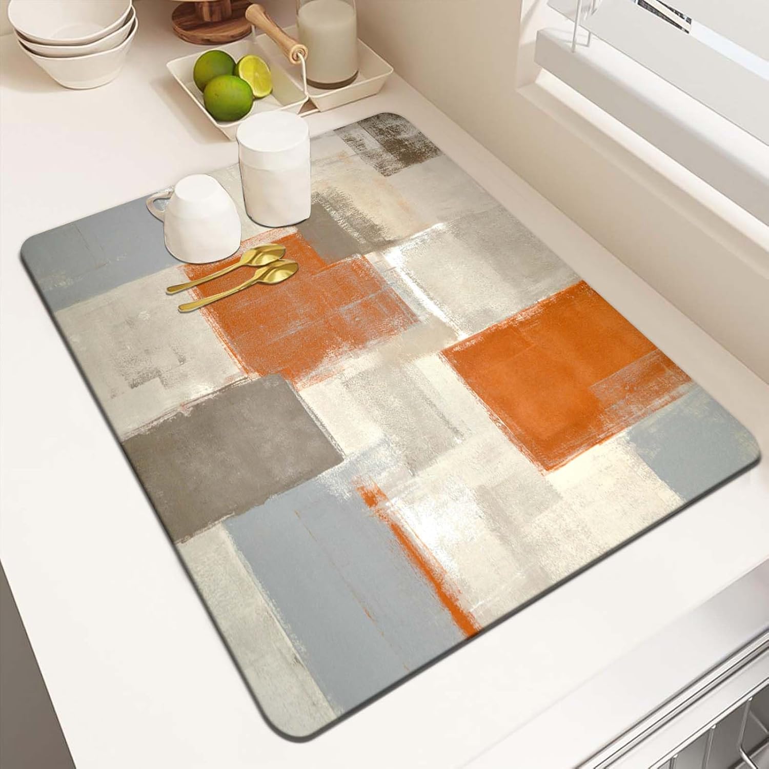 จานแห้งสําหรับห้องครัว,ภาพวาด  - Bar Mat Rubber บทวิจารณ์และราคา