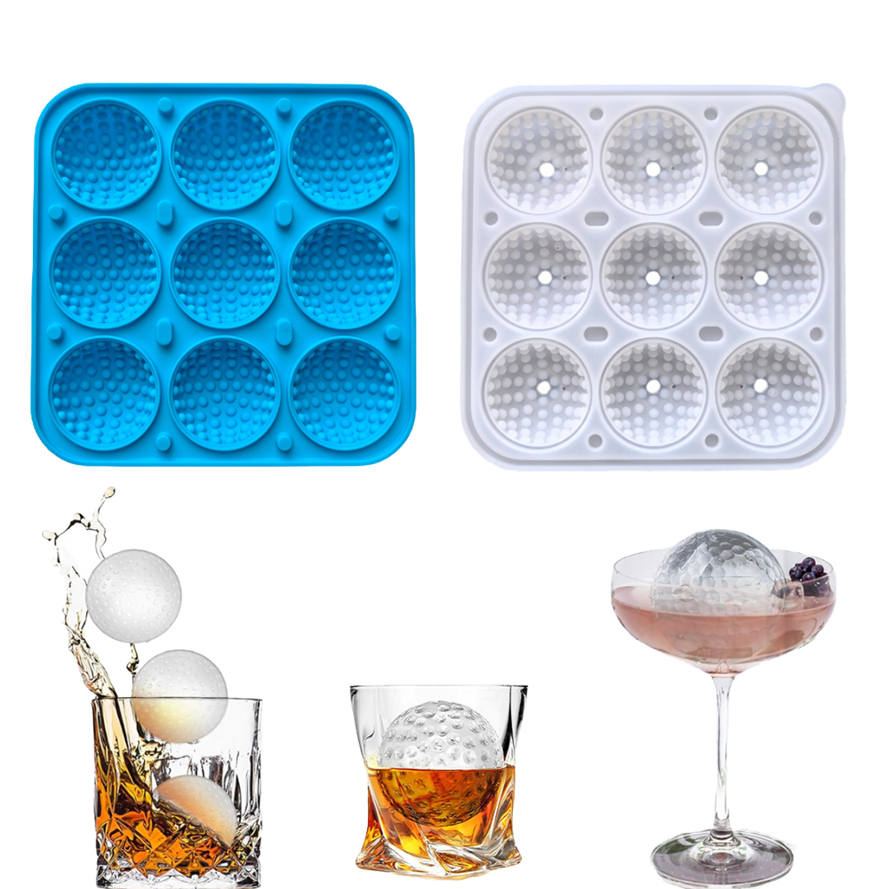 ลูกกอล์ฟ 9 ช่องพร้อมฝาปิด แม่พ - Ice Mold Sphere บทวิจารณ์และราคา