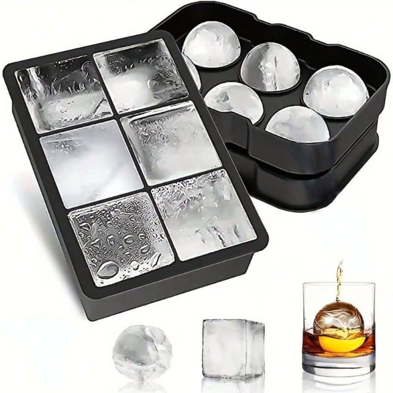 ถาดน้ำแข็งซิลิโคนพรีเมียมพร้อม - Ice Mold Sphere บทวิจารณ์และราคา